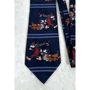 Mickey Unlimited Men’s Disney Character Necktie Navy Novelty